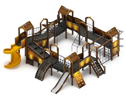 Детская игровая площадка Остров детства (Эко) H=1200 H=2000 ДИК 2.01.8.02-12, фото 2