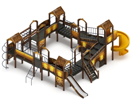 Детская игровая площадка Остров детства (Эко) H=1200 H=2000 ДИК 2.01.8.02-12, фото 3