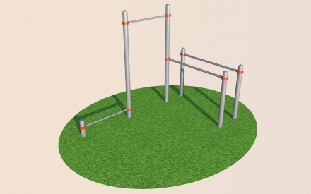 Турник, брусья, перекладина для отжиманий СВС-ТБП, фото 1