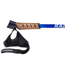 Палки для скандинавской ходьбы Rainbow, 77-135 см, 2-секционные, синий/голубой, фото 4