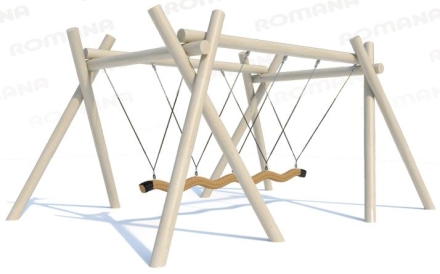 Качели Romana 118.03.00 с канатом для детской площадки, фото 1