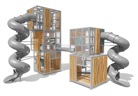 Игровой комплекс Эко Кубус VST 4507/3 для детской площадки, фото 1