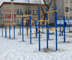Каскад турников и рукоходов (стационарный, с хомутами) W-2.1.1. , фото 2