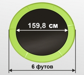 ARLAND Батут 6FT с внешней страховочной сеткой и лестницей (Light green), фото 2