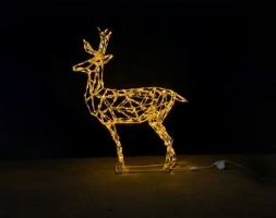 Световая полигональная фигура Олень d017, фото 2