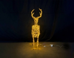 Световая полигональная фигура Олень d017, фото 3