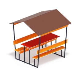 Столик для взрослых с навесом - МФ 32.01.05-01, фото 2 Столик для взрослых с навесом - МФ 32.01.05-01, фото 2