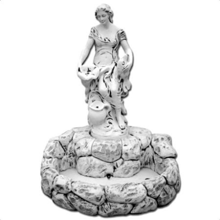 Фонтан &quot;Девушка с дельфином&quot; артикул S107010, фото 1