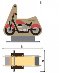 Качалка одноместная Romana 108.29.00-01 для детской площадки, фото 2