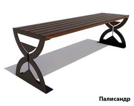 Парковая скамейка Часы, Лиственница 1,8 м, фото 3