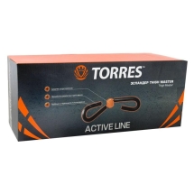 СЦ*Эспандер &quot;TORRES Thigh master&quot; арт.AL1009, пластиковая защита пружины, мягкие ручки, серо-оранж