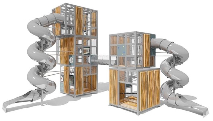 Игровой комплекс Эко Кубус VST 4507/2 для детской площадки, фото 1