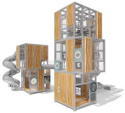 Игровой комплекс Эко Кубус VST 4507/2 для детской площадки, фото 2
