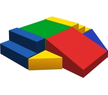 Мягкий спортивный модуль «Двойная лесенка»