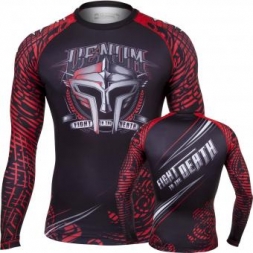 Рашгард Venum &quot;Gladiator&quot; Rashguard - Black/Red - Long Sleeves, фото 1