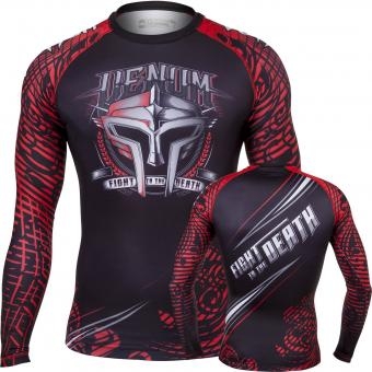 Рашгард Venum &quot;Gladiator&quot; Rashguard - Black/Red - Long Sleeves, фото 1