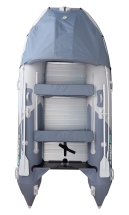 Gladiator D 370 AL PROFESSIONAL D Светло-темносерый моторная лодка ПВХ Алюминиевый пайол