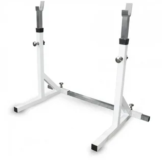 Стойка Barbell МВ 2.19 с двумя позициями для штанг (простая, нехромированная) белый, фото 1