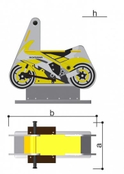 Качалка Romana 108.29.00 одноместная для детской площадки, фото 2