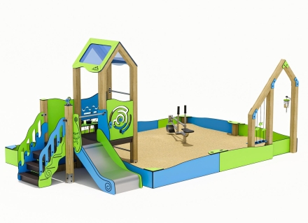 Песочный дворик ЛД051003 для детской площадки, фото 1