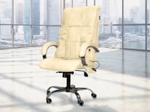 Офисное массажное кресло EGO BOSS EG1001 LKFV Крем (Арпатек)