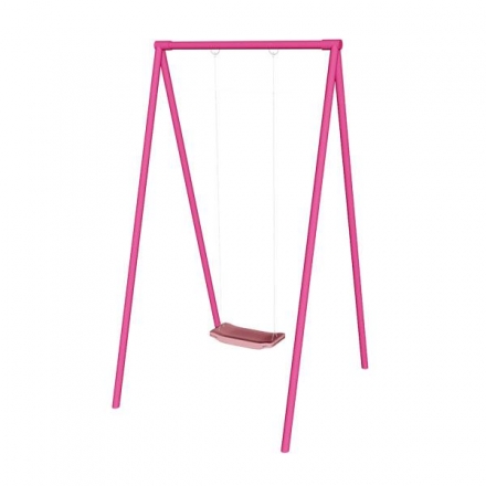 Качели одноместные розовые СпортОкей, фото 1