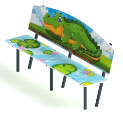 Скамейка детская Крокодил - МФ 41.01.01-И1, фото 2 Скамейка детская Крокодил - МФ 41.01.01-И1, фото 2