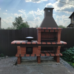 Печь Аристократ 714 Прямоугольный кирпич желтый, фото 1