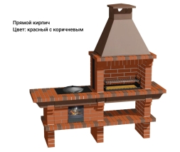 Печь Аристократ 714 Прямоугольный кирпич желтый, фото 5