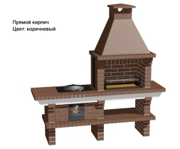 Печь Аристократ 714 Прямоугольный кирпич желтый, фото 8