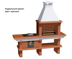 Печь Аристократ 714 Прямоугольный кирпич желтый, фото 10