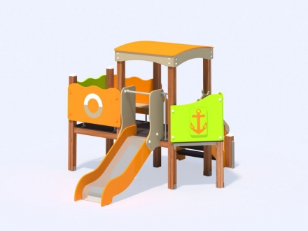 МФ 4.09 Горка Кораблик H=700 мм, фото 4