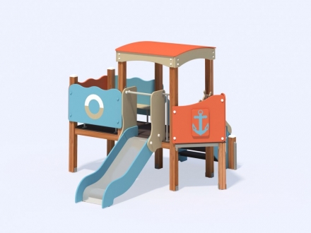 МФ 4.09 Горка Кораблик H=700 мм, фото 5