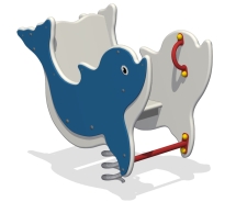 Качалка на пружине Дельфин КБ-53 для игровой площадки