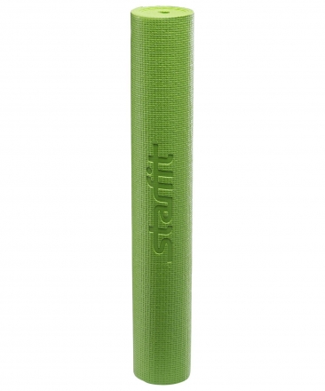 Коврик для йоги FM-101, PVC, 173x61x0,8 см, зеленый, фото 2