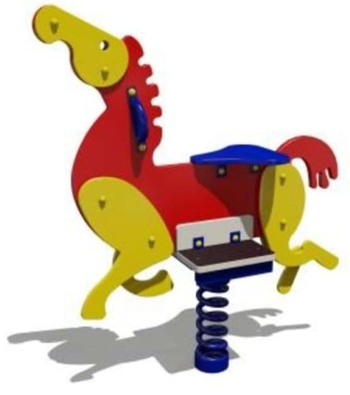 Качалка на пружине Пони 4014 для детской площадки, фото 1