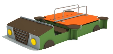 Песочница Машинка для детской площадки, фото 1