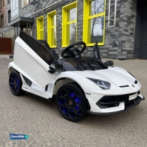 Электромобиль Lamborghini Aventador SVJ A333MP белый