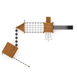 Игровой комплекс (лиственница темный ) ДИК 2.24.02-Л.И1.01, фото 5