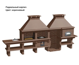 Печь Аристократ 854 Прямоугольный кирпич коричневый, фото 9