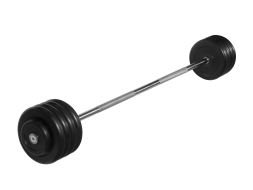 Штанга неразборная &quot;Barbell&quot; с чёрными дисками d 25 мм, 47,5 кг