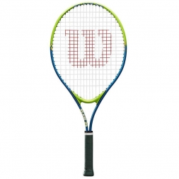 Ракетка б/т Wilson Slam 25, арт. WRT20400U, для детей 7-8 лет, алюминий, со струнами, салатово-синяя