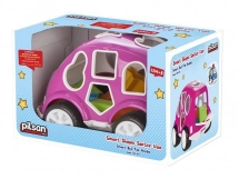 Машинка с геометрическими фигурами Pilsan Smart Shape Sorter Car ( 03-187)