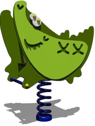 Качалка на пружине Крокодил 04207 для детской площадки, фото 1