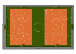 Ограждение для большой игровой спортивной площадки (44 x 27 м.) ОСП001.01.18, фото 2