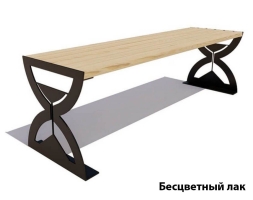 Парковая скамейка Часы, Лиственница 0,6 м, фото 2