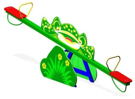 Качели балансир Лягушка ЗНКЧ 002 для детской площадки, фото 1