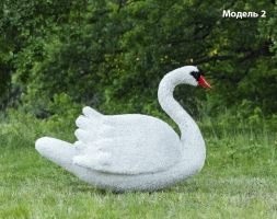 Топиари лебедь белый Модель 1 - газон Eco, фото 4