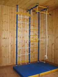 Детский спортивный комплекс Городок Babysport Г-образный с сеткой-60см., фото 2