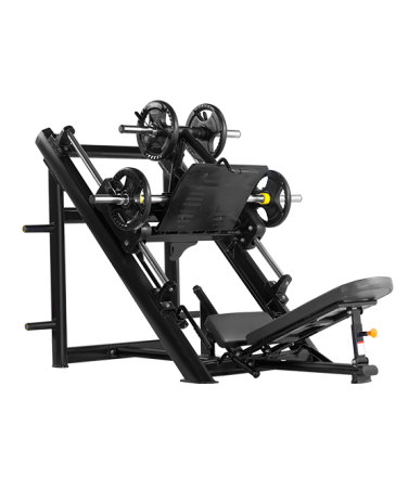 BRONZE GYM H-022 Жим ногами под углом 45 градусов (ЧЁРНЫЙ), фото 1